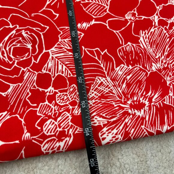 Vintage 1970s Shady Lane Red White Floral Maxi Dress 11-12 - Picture 5 of 10